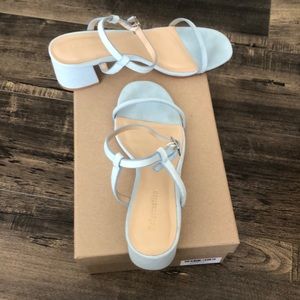 Reformation baby blue sandals size 7